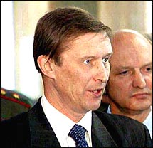 Russian Defence Minister Sergei Ivanov. (TRJ)